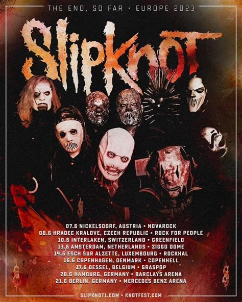 slipknot tour 2023 städte